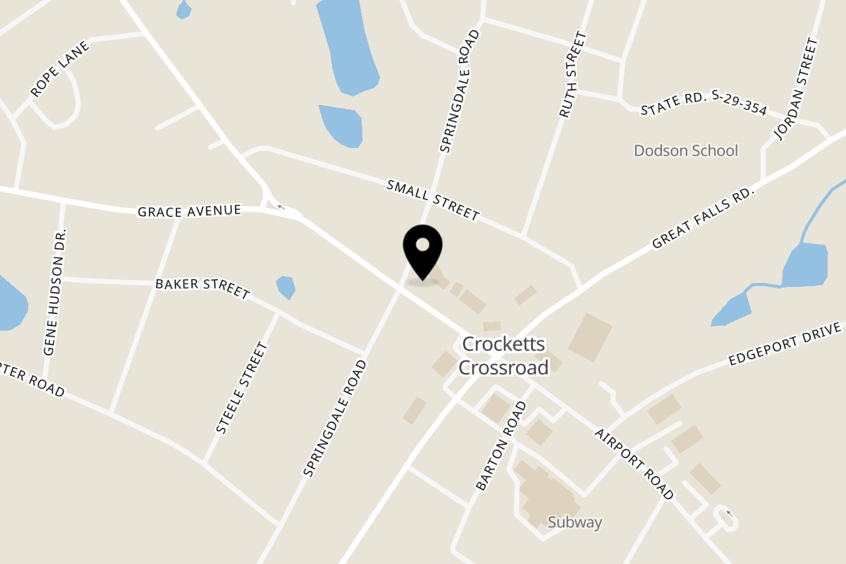 Map showing the location of ATM on 1667 Memorial Park Rd in Lancaster